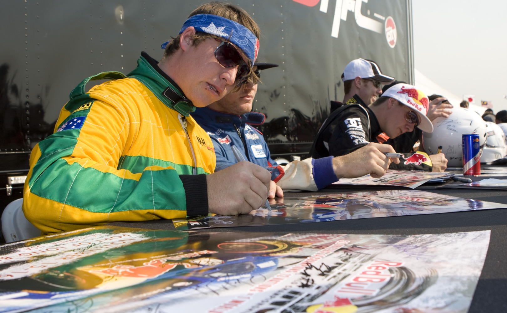 redbull drifting branding outdoor event promotional signage 1