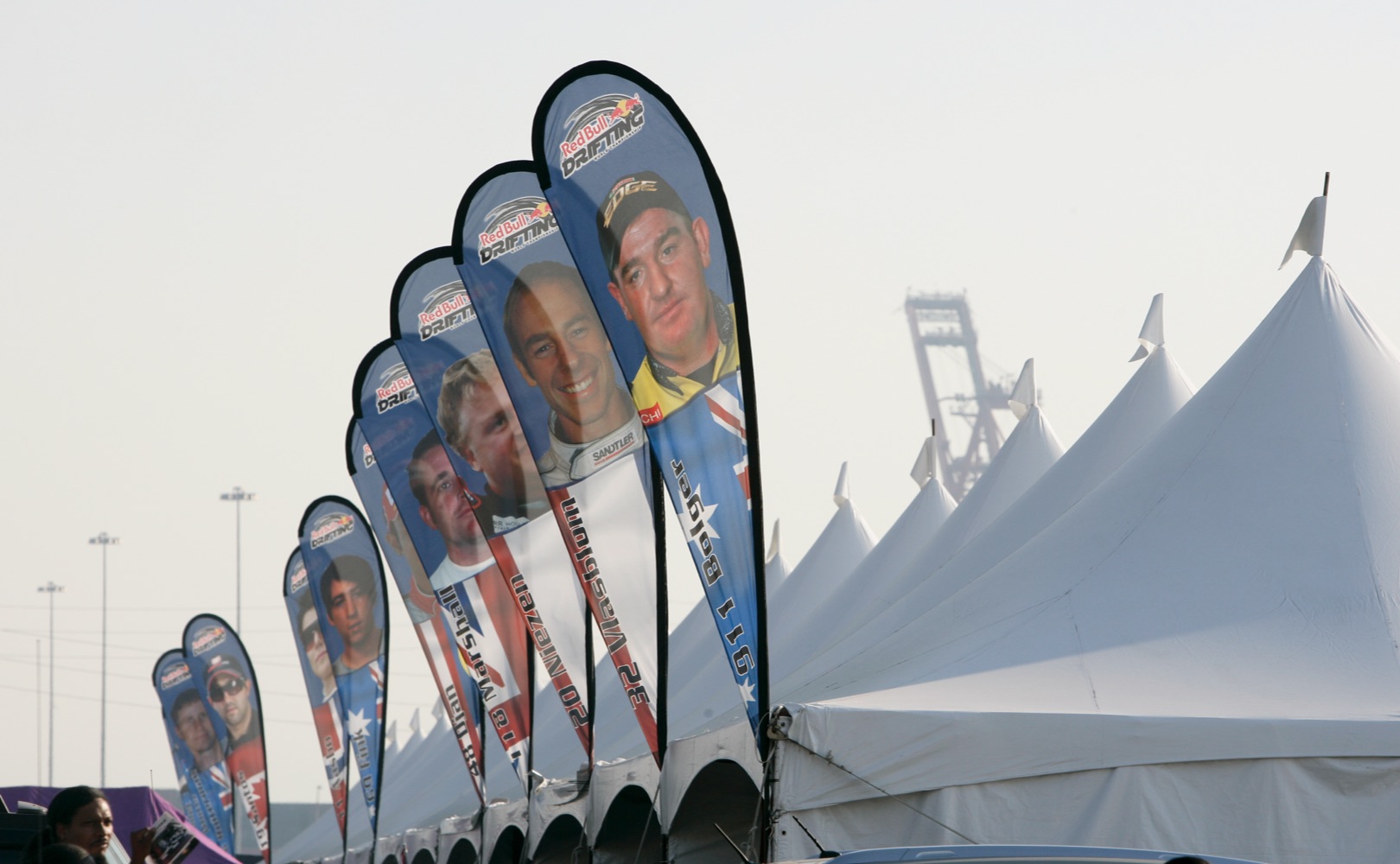 redbull drifting branding outdoor event promotional signage 4